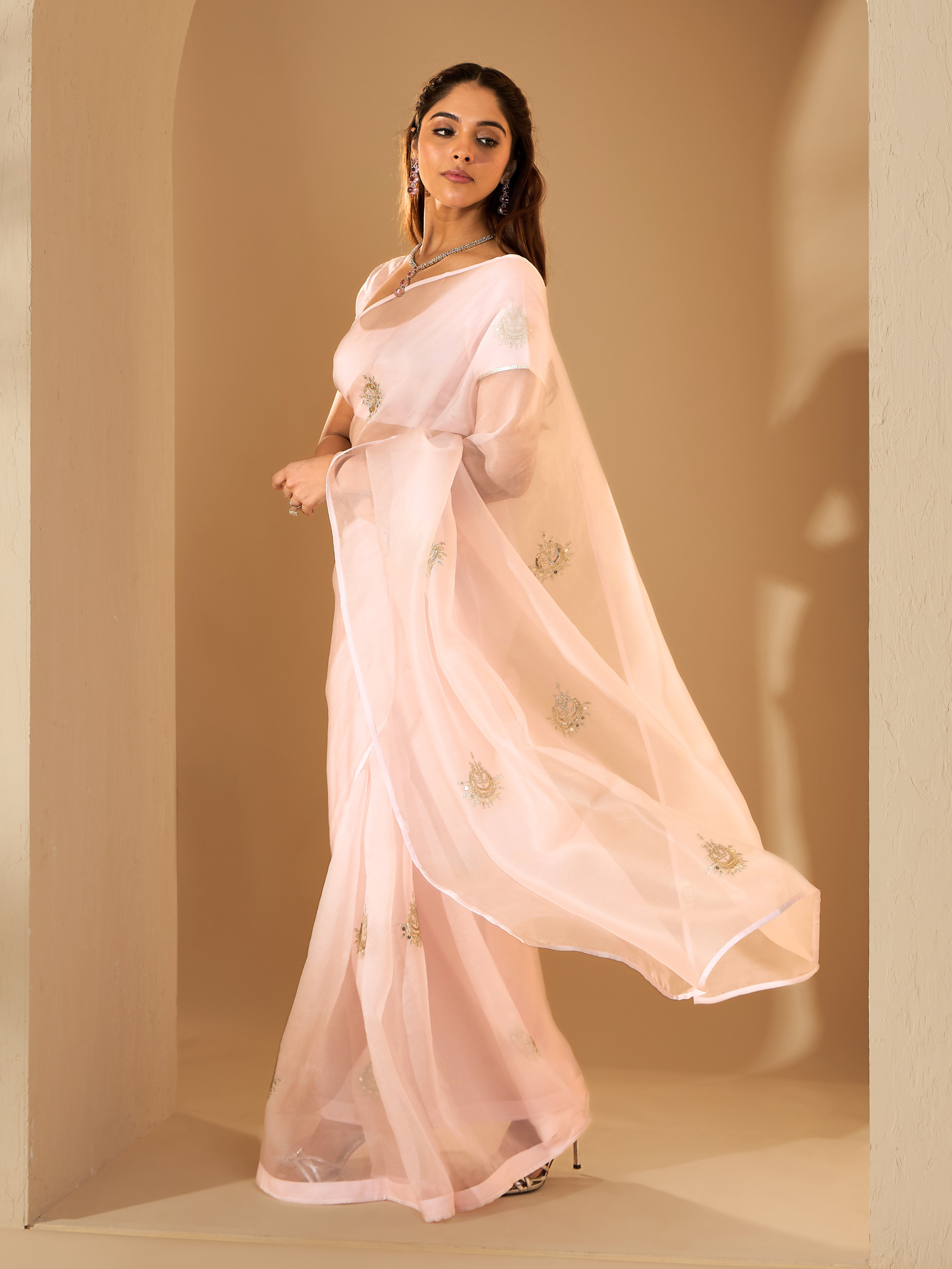RoohbyRidhimaa- Chaandni Saree Set