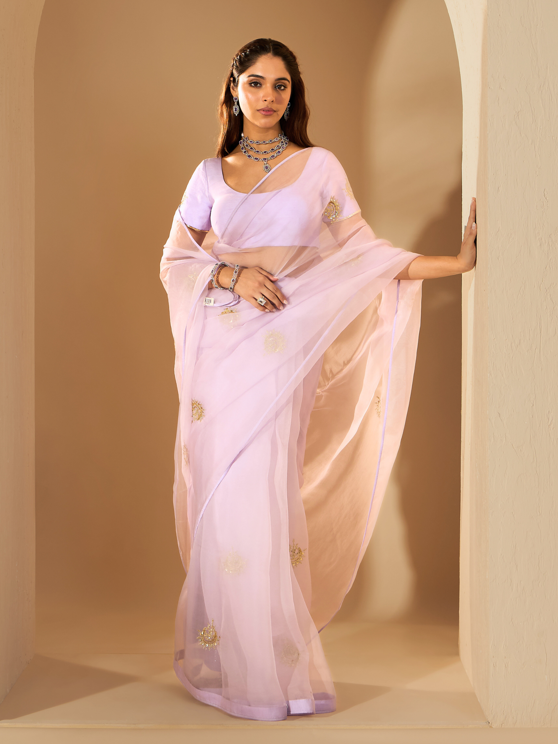 RoohbyRidhimaa- Chaandni Saree Set