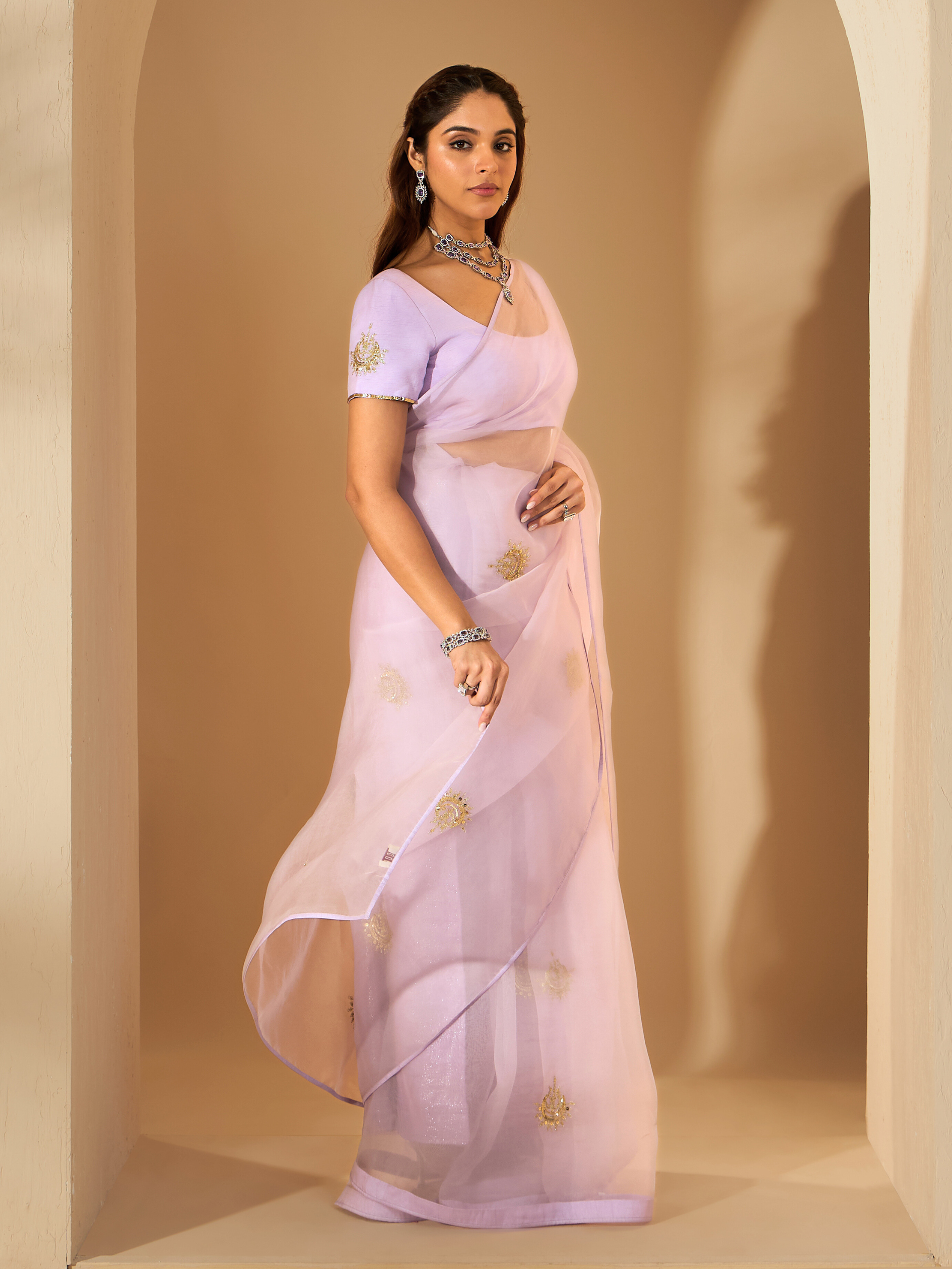 RoohbyRidhimaa- Chaandni Saree Set