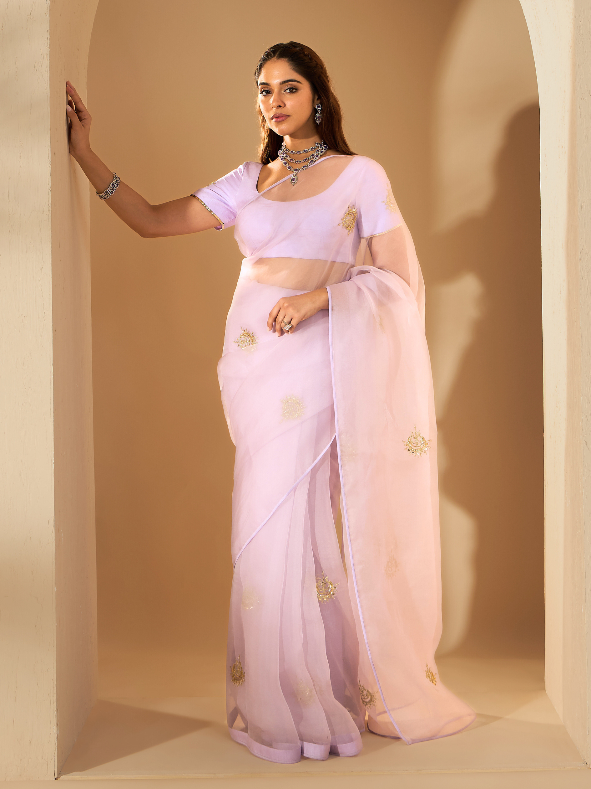 RoohbyRidhimaa- Chaandni Saree Set