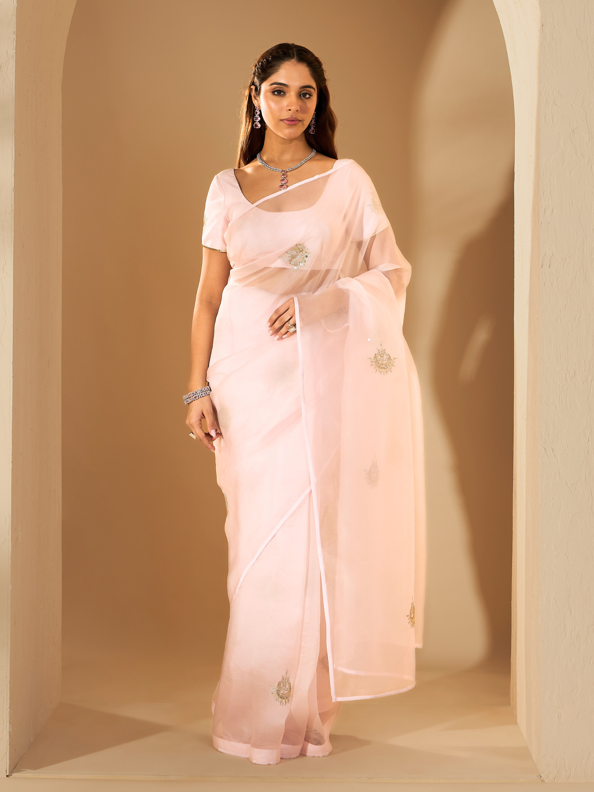 RoohbyRidhimaa- Chaandni Saree Set