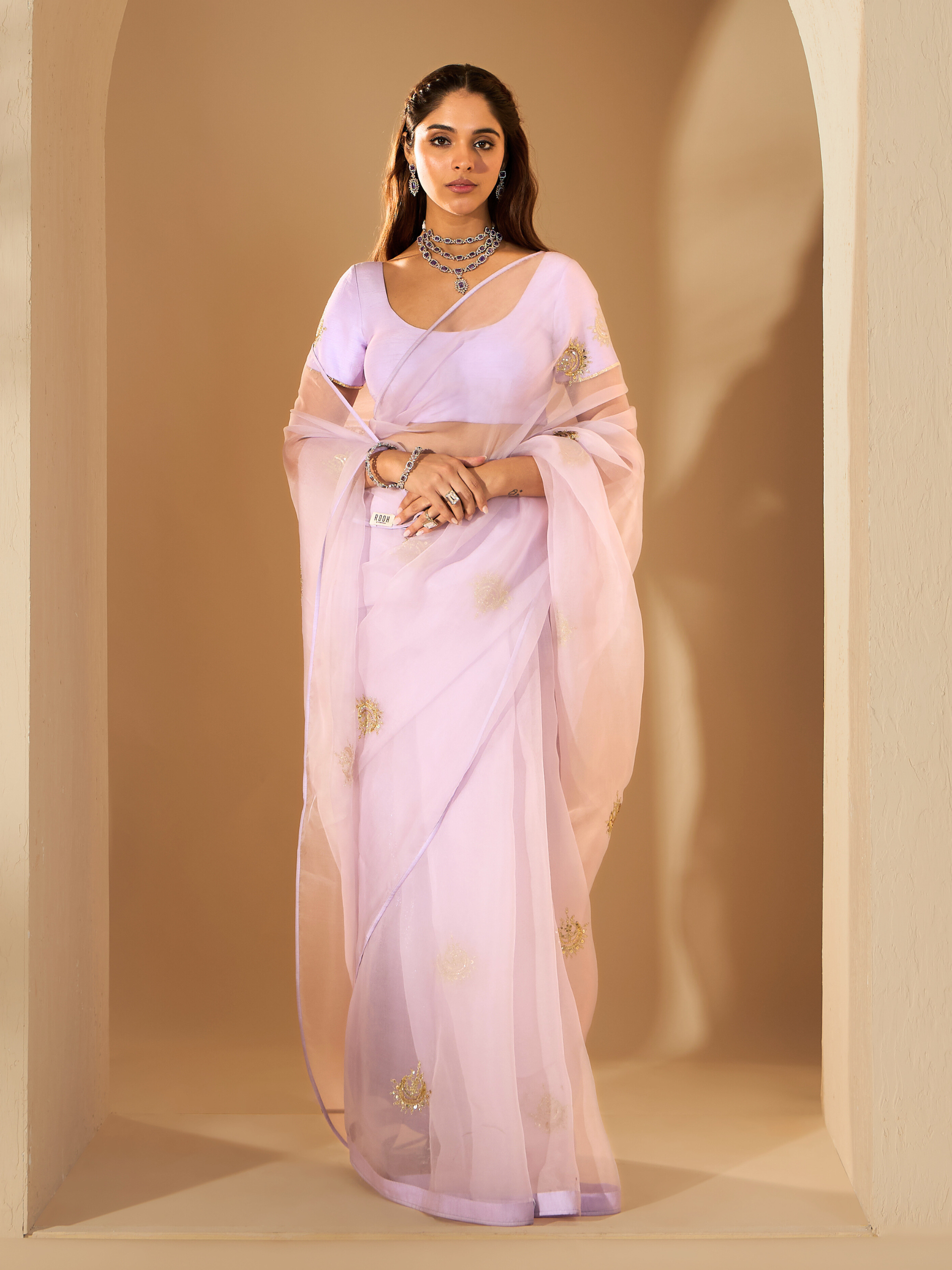 RoohbyRidhimaa- Chaandni Saree Set