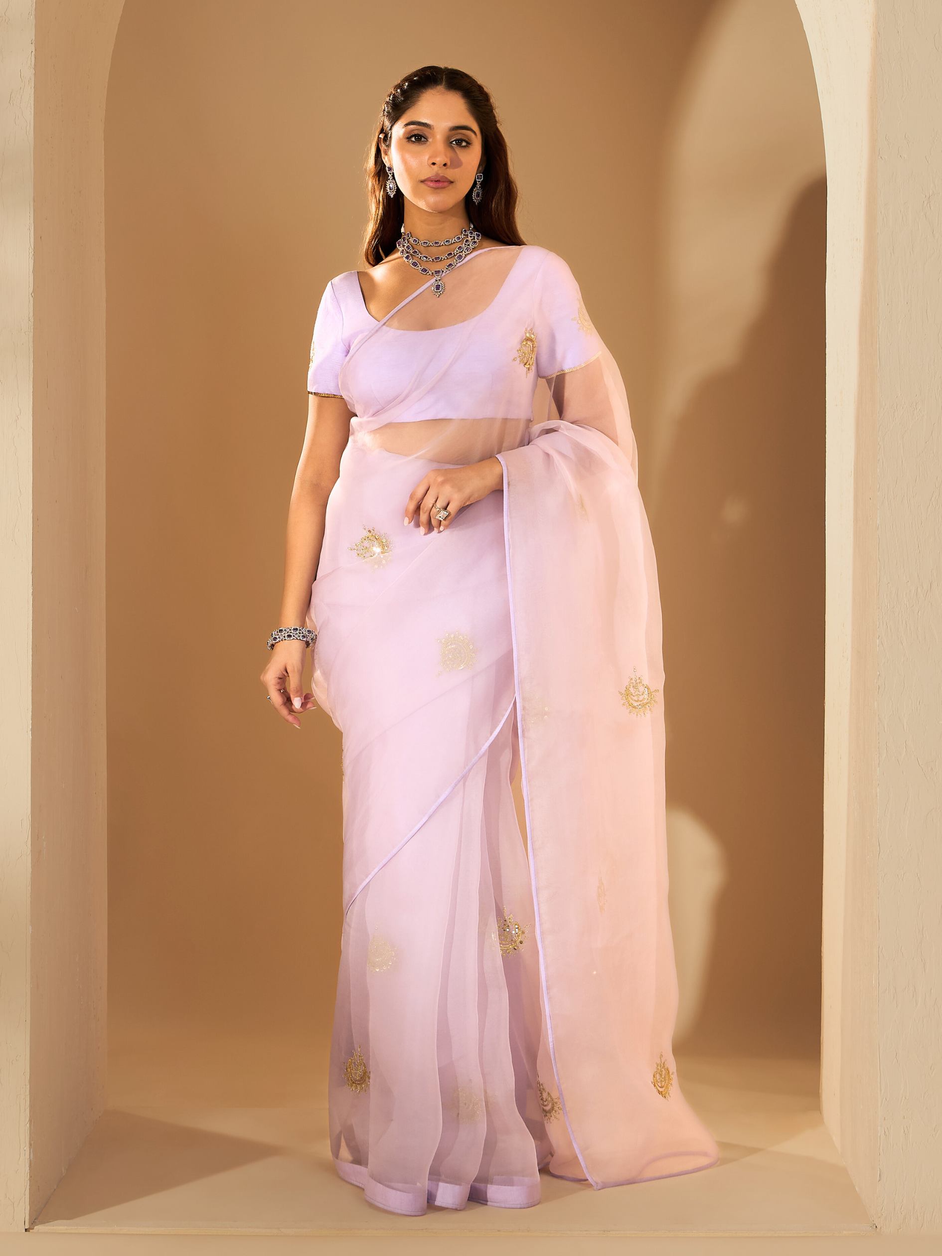 RoohbyRidhimaa- Chaandni Saree Set