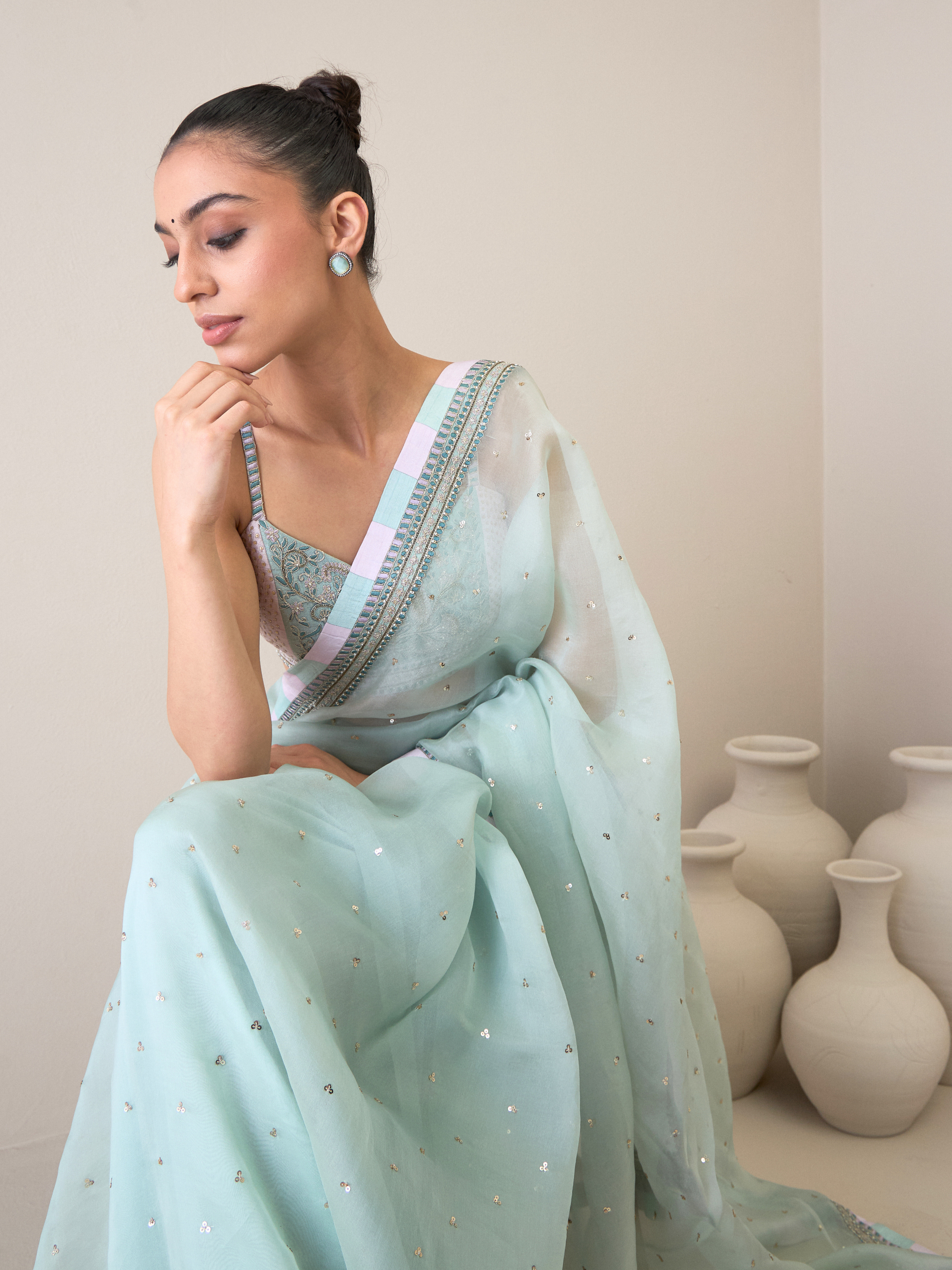 Ridhimaa Gupta- Haneen Saree Set